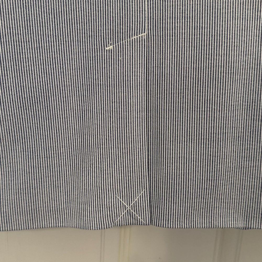 Talbots Blue and White Seersucker Striped Jacket and Pants - Picture 6 of 13